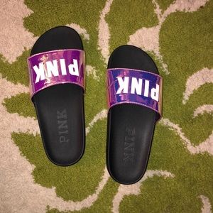 pink flip-flop slides